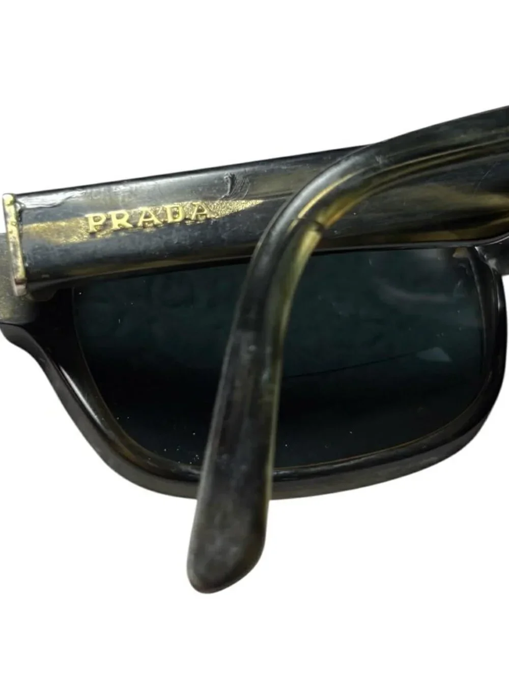 Prada VPR16M Heritage Sunglasses With Case Dark Brown Frame
